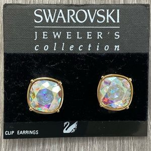 Swarovski clip earrings